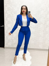 PANTALÓN AZUL CON PIEDRAS