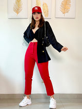 BLAZER NEGRO CON BOTÓN