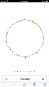 Collar de perlas con dije