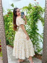 Set Largo con Flor Dorada