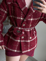 GABARDINA CON BOLSITA GUINDA