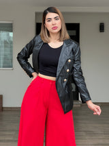 BLAZER VINIPIEL NEGRO M