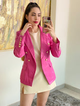 BLAZER VINIPIEL ROSA BARBIE
