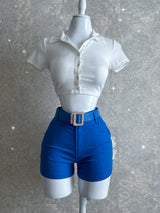 BLUSA BLANCA CON LISTÓN