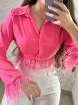 CAMISA ROSA CON PELUCHITO