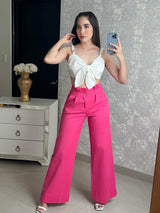 PANTALÓN TIRO ALTO ROSA
