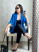 BLAZER AZUL CON PELUCHE