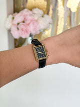 Reloj negro piel premium