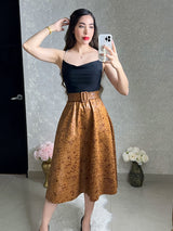 BLUSA NEGRA LISTÓN CON PEDRERÍA