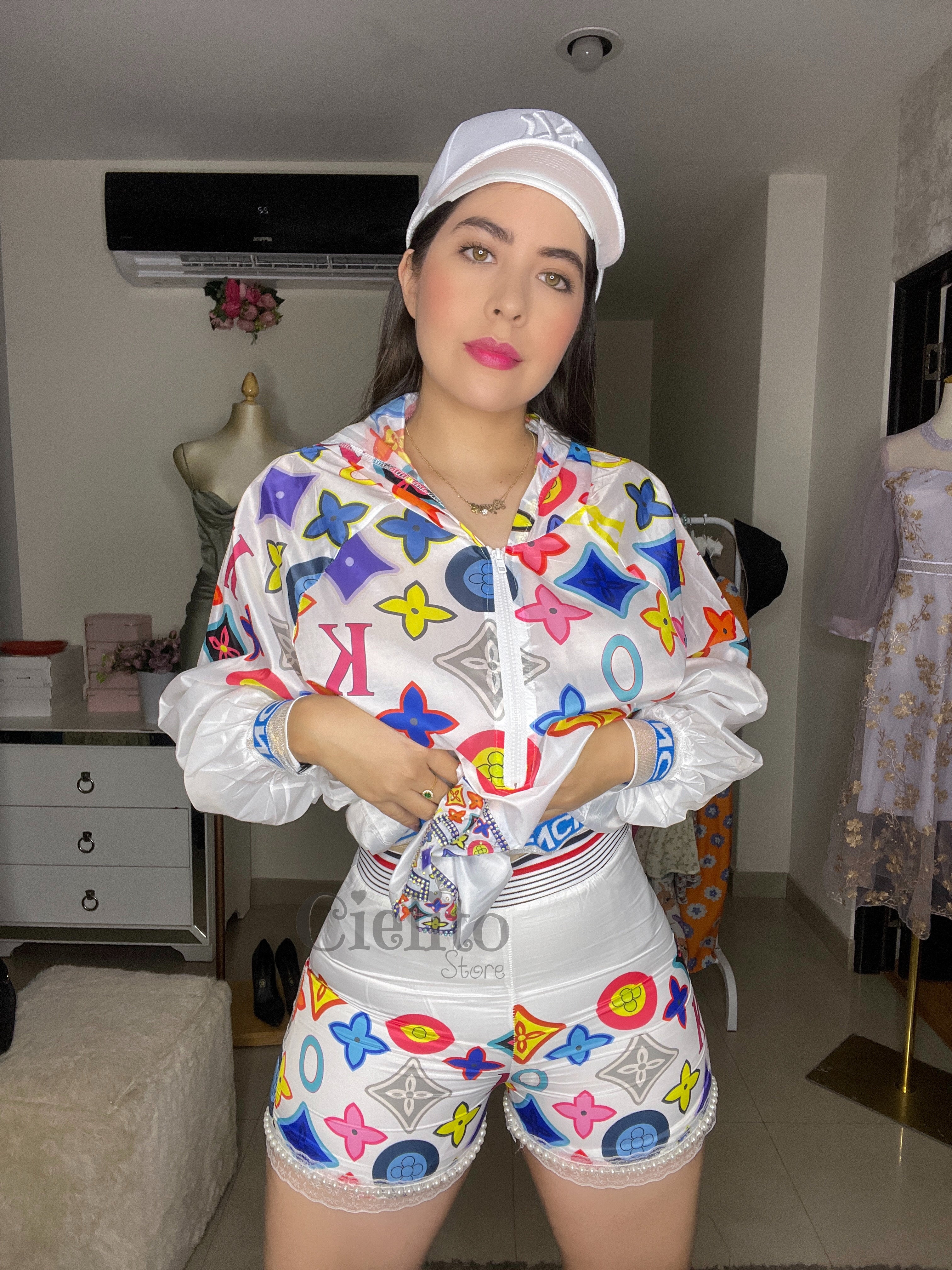 SET BLANCO CON ESTAMPADO