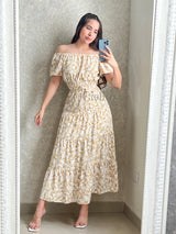 Set Largo con Flor Dorada