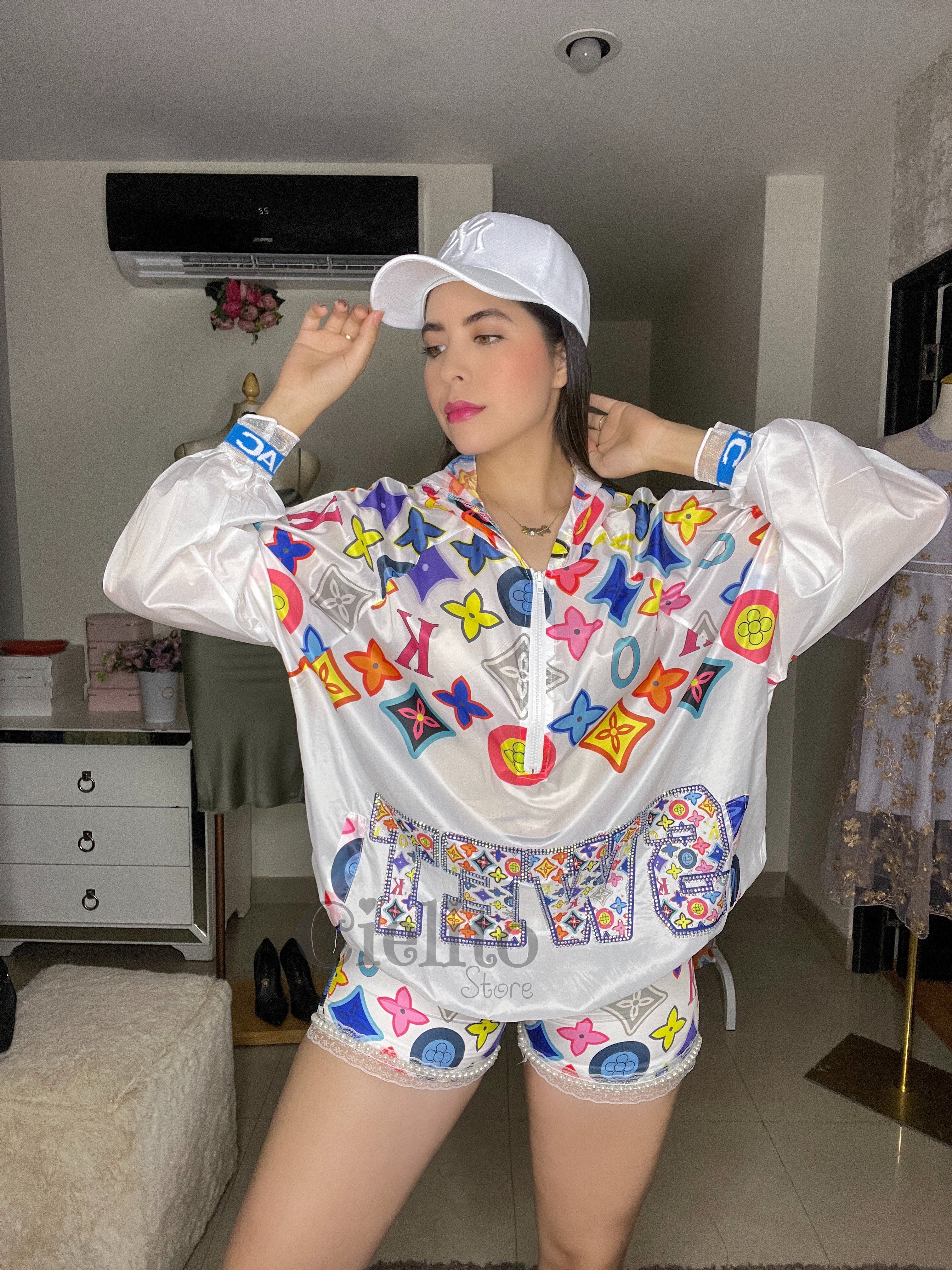 SET BLANCO CON ESTAMPADO