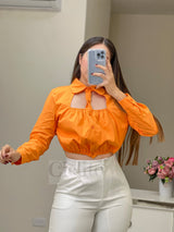 ORANGE BLOUSE