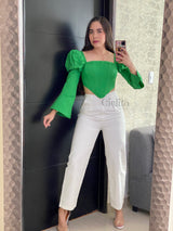 BLUSA CORSET VERDE