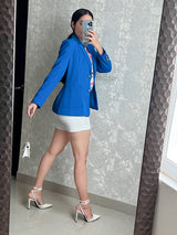BLAZER AZUL CON BOTÓN