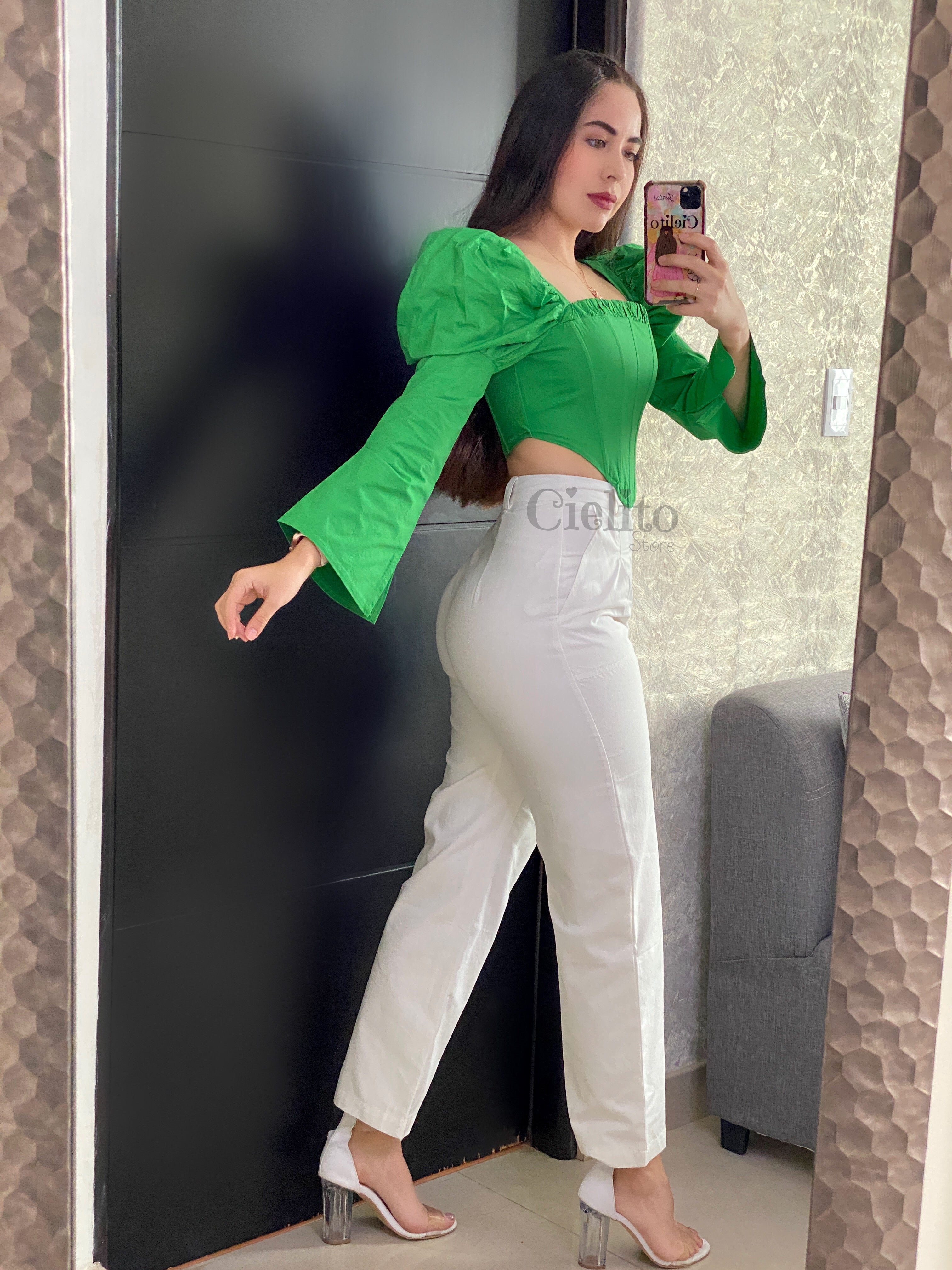 BLUSA CORSET VERDE