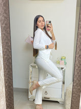 Pantalón blanco sastre básico