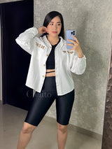 CAMISA BLANCA CON PELUCHITO