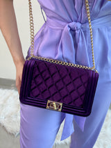 BOLSO LILA CON CORREA