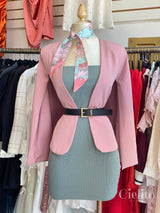 Blazer rosa en capita