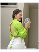GREEN BLOUSE