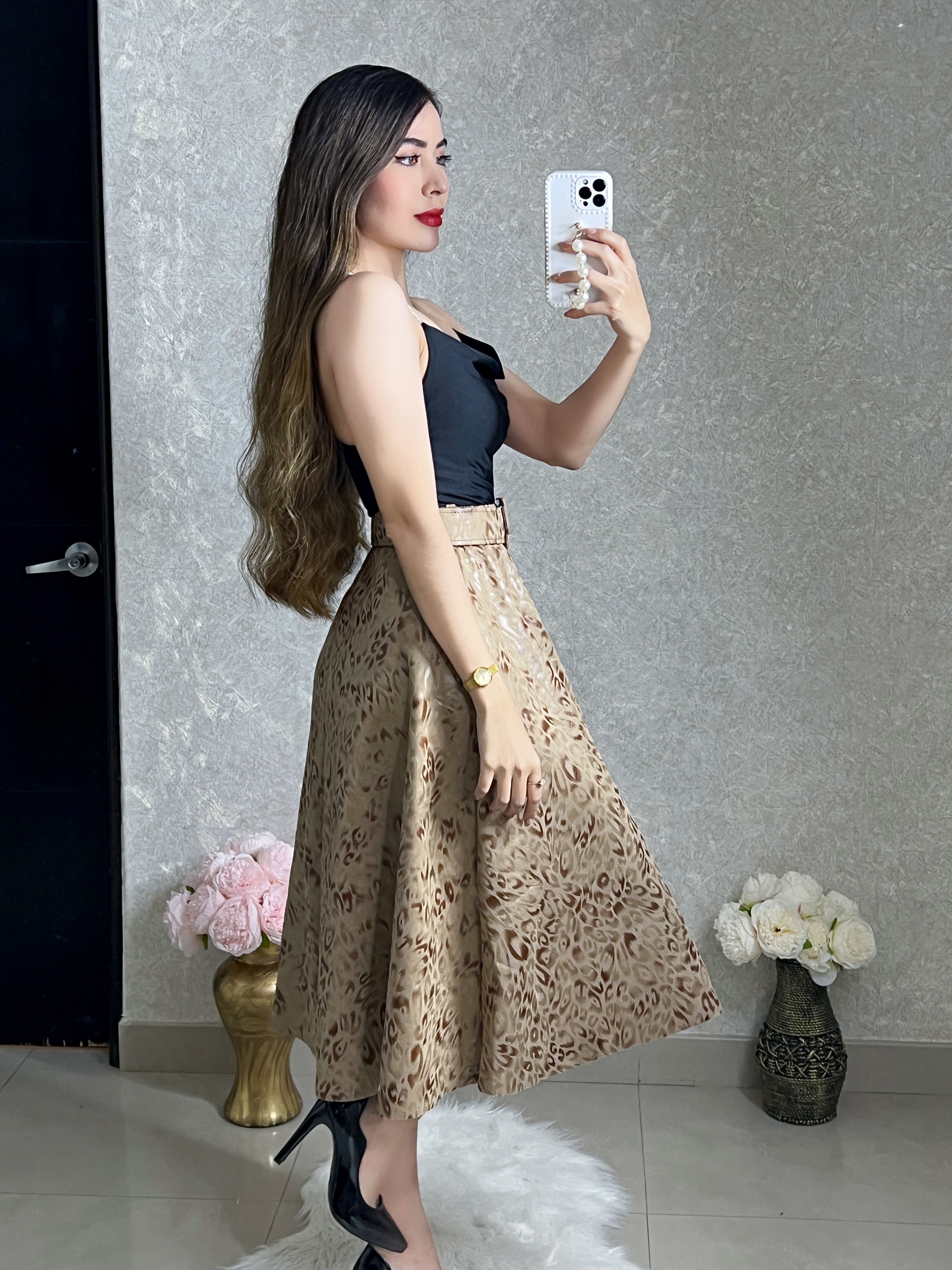 BLUSA NEGRA LISTÓN CON PEDRERÍA