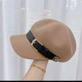 BOINA CAQUI CON CINTURÓN