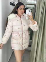 CHAQUETA GABARDINA ROSA