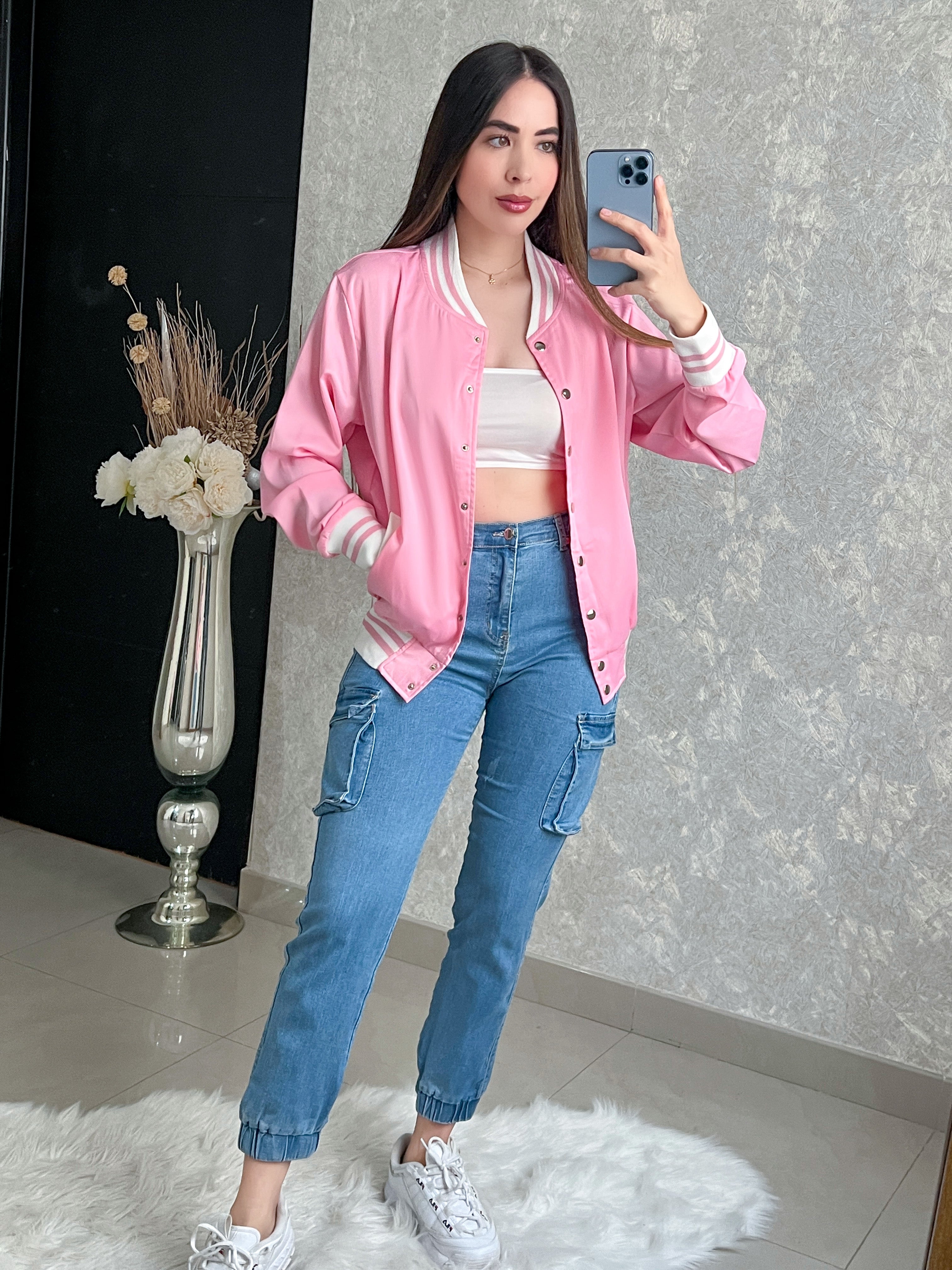 PANTALÓN DENIM CON BOLSA