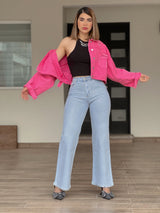 Pantalón mezclilla con piedritas