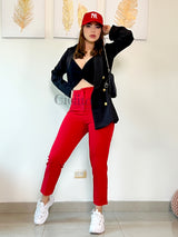 BLAZER NEGRO CON BOTÓN