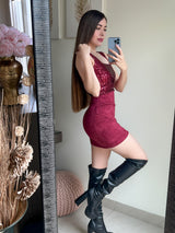 BLUSA TINTA MANGA CORTA CPN LENTEJUELA