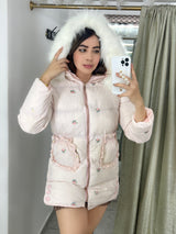 CHAQUETA GABARDINA ROSA