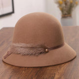 SOMBRERO CAQUI CON PELUCHITO