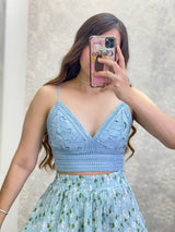 BLUE BRALETTE