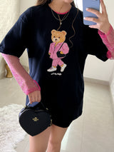 BLUSA OSITO LINDO NEGRA