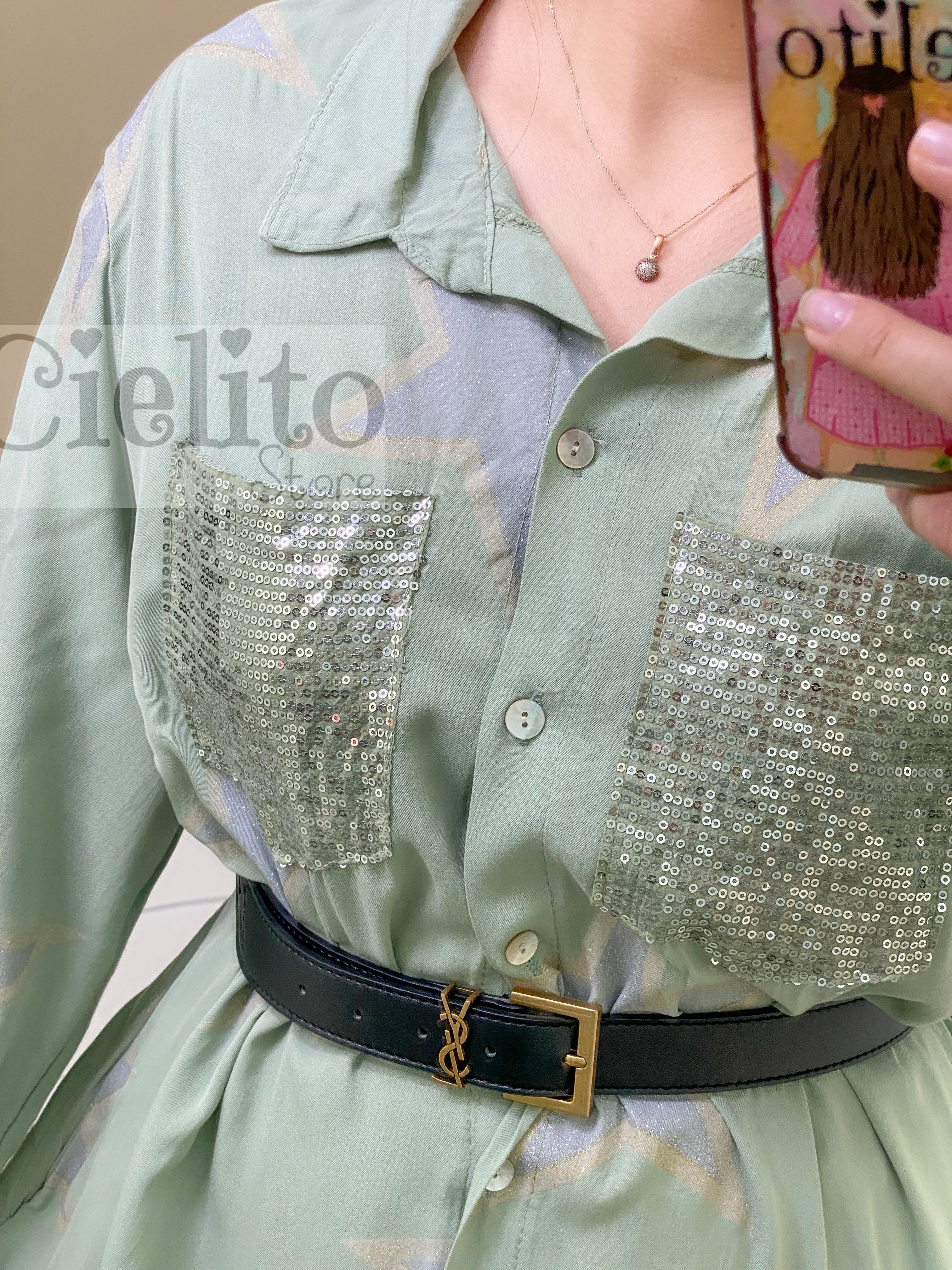 Estrella verde dress italiano