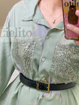 Estrella verde dress italiano