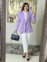 BLAZER LILA CON BOTONES