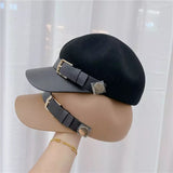 BOINA CAQUI CON CINTURÓN