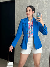 BLAZER AZUL CON BOTÓN