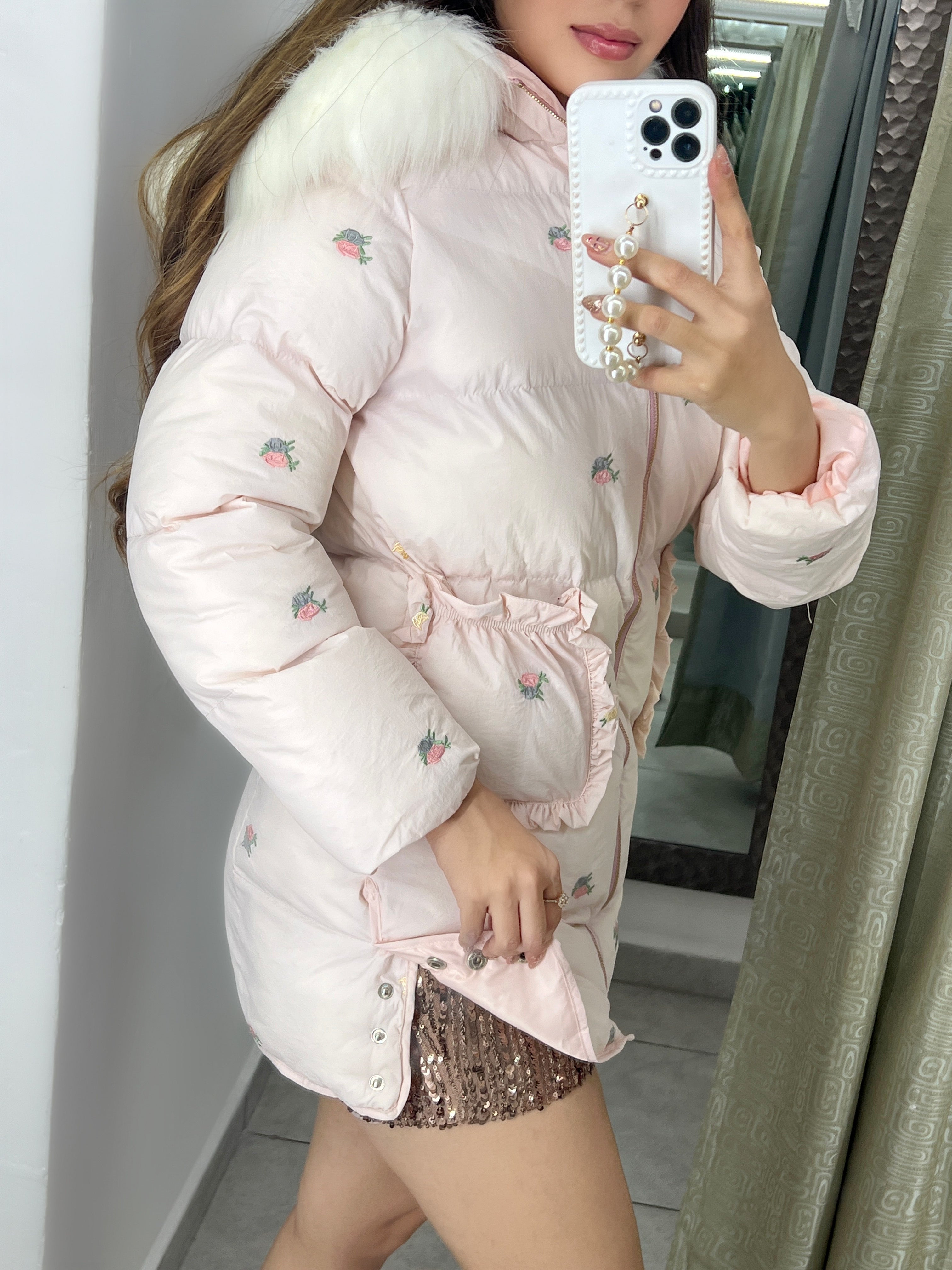 CHAQUETA GABARDINA ROSA