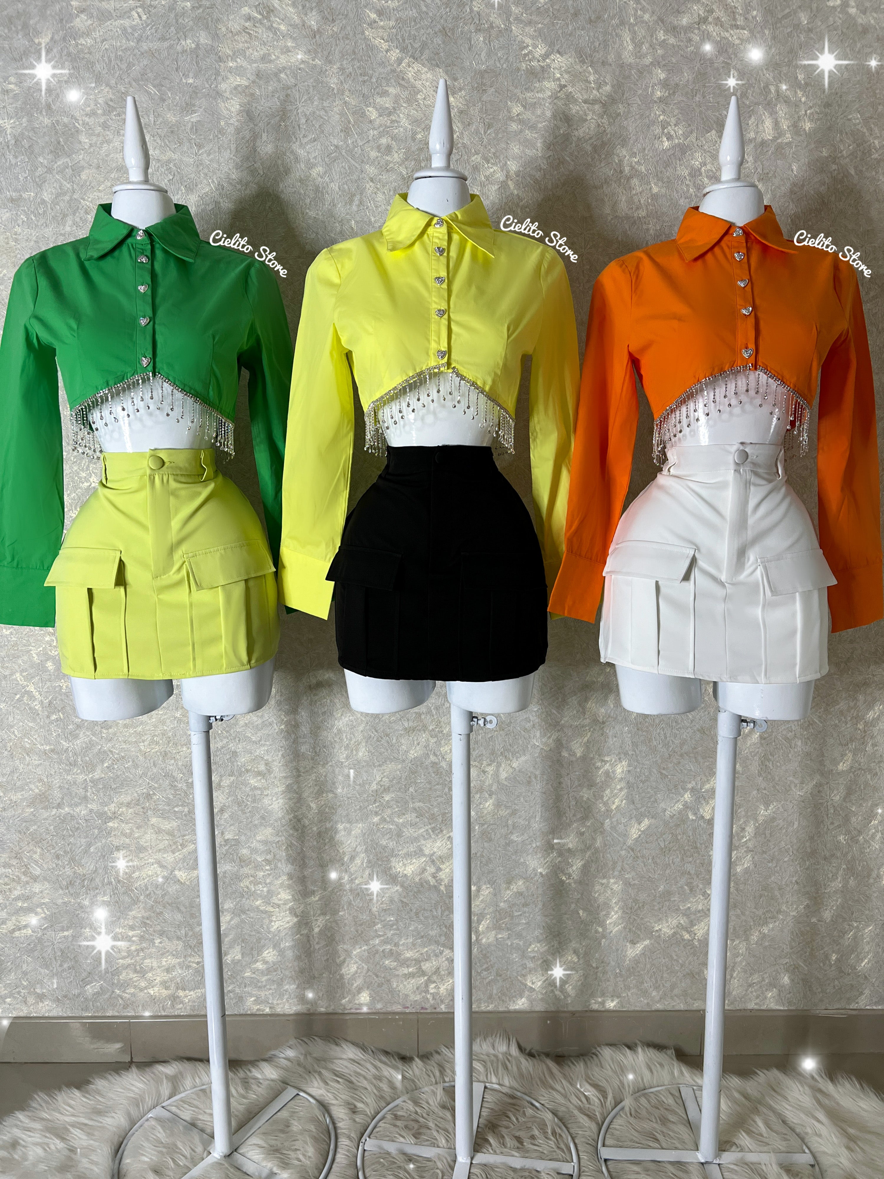 BLUSA VERDE CON CORAZÓN