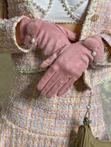 GUANTES ROSA CON PELUCHITO
