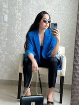 BLAZER AZUL CON PELUCHE