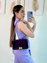 BOLSO LILA CON CORREA