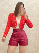 Short vinipiel tinto