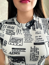 VESTIDO BLANCO Y NEGRO