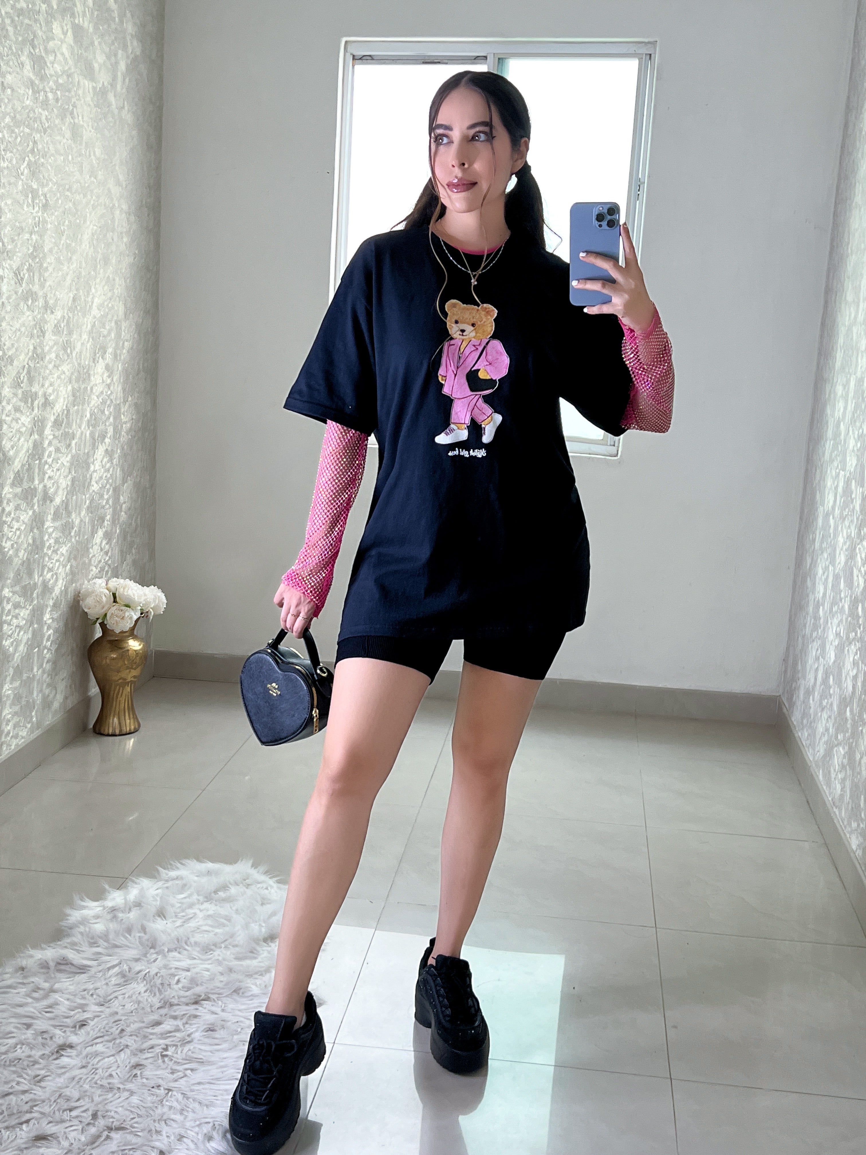 BLUSA OSITO LINDO NEGRA