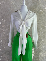 PANTALÓN VERDE CON CINTURON